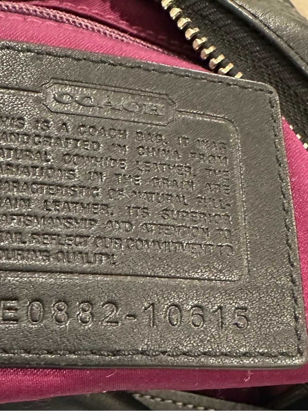 Vintage Coach Carly Black Leather Hobo Shoulder Bag. - Picture 10 of 16
